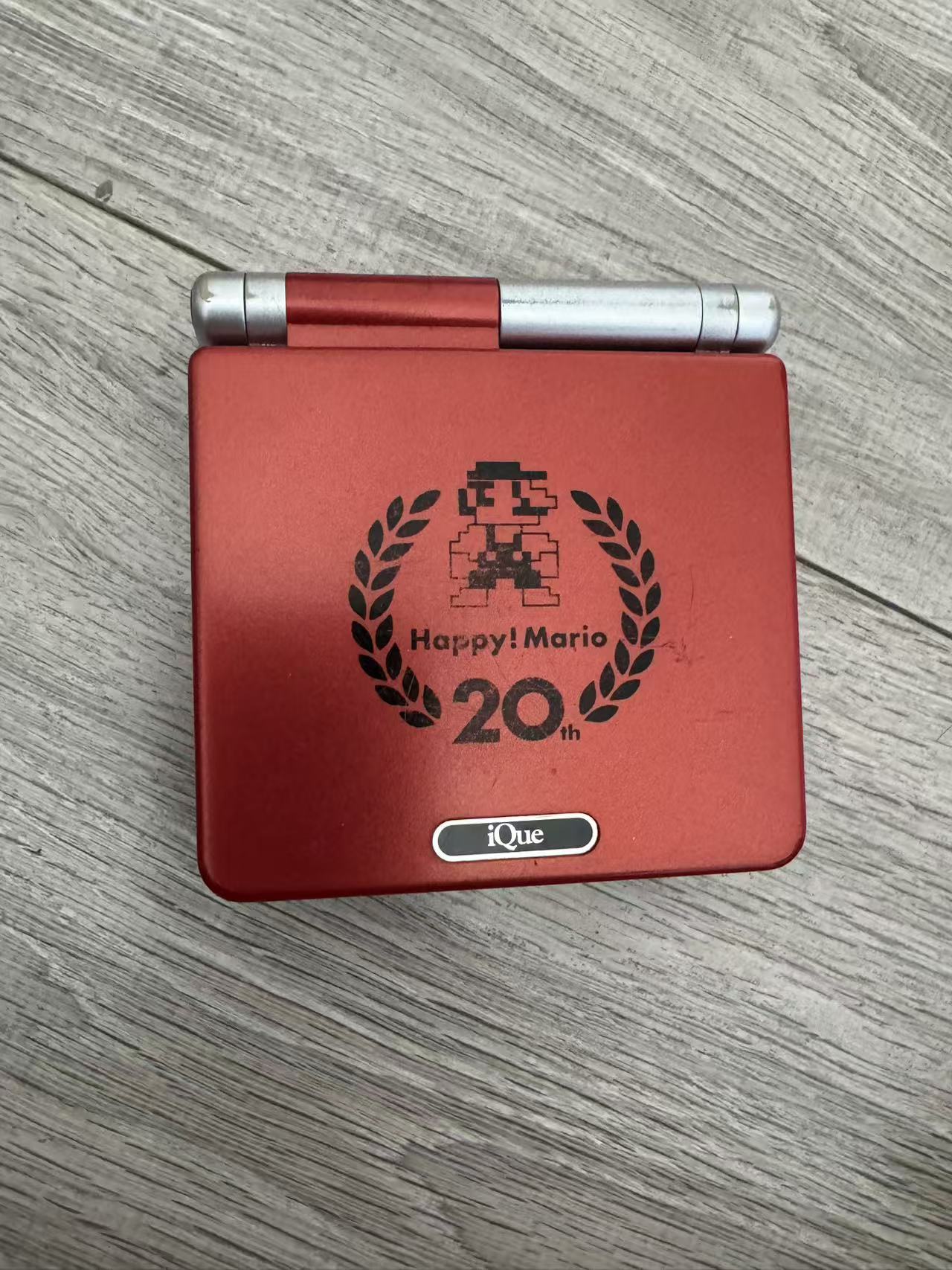 iQue Nintendo Gameboy Advance SP Mario 20th